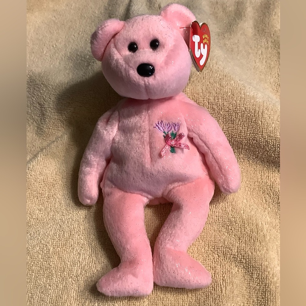 Pink Mum Beanie Bear